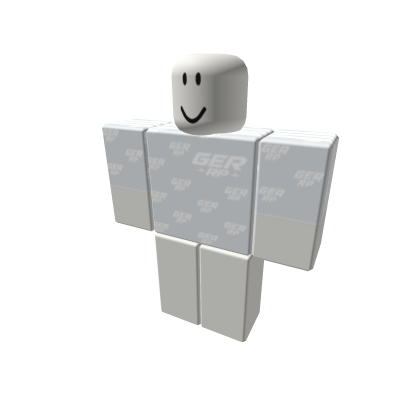 Roblox-Dummy mit GRP Shirt – Weiße Edition